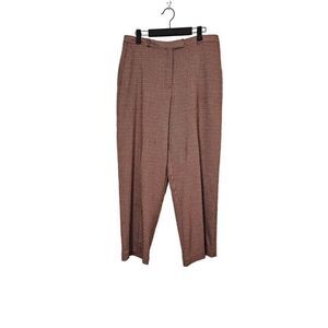 Norton McNaughton tan/red hounds tooth ankle length pants. Size 12.